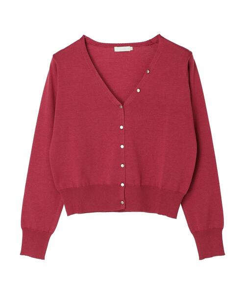earth music&ecology(アースミュージックアンドエコロジー)の「ハイゲージ多釦カーディガン(カーディガン/ボレロ・レディース・ブラック/ブラウン/グリーン/アイボリー/ピンク系その他2・S/M)」の1枚目の写真