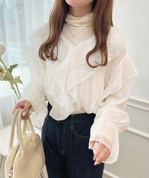 シアーラッフルブラウス【ZOZOTOWN限定アイテム】