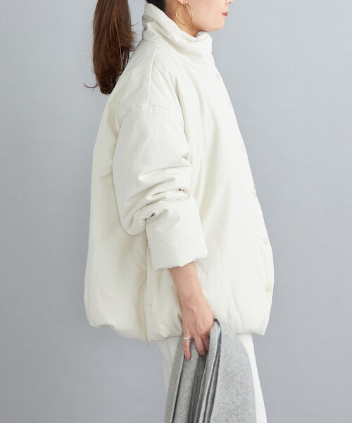 SHIPS(シップス)の「〈撥水加工〉コットンポリ ウェザー 中綿コート◆(その他アウター・レディース・キャメル/ブラック/オフホワイト・36/38)」の22枚目の写真