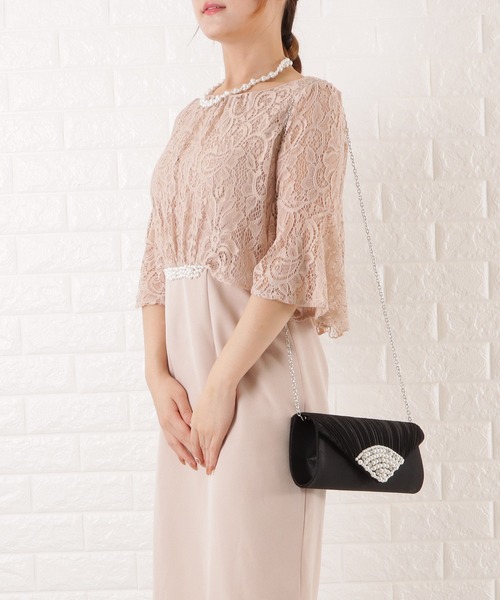 Lace Ladies(レースレディース)の「パールプリーツ 2wayクラッチバッグ(クラッチバッグ・レディース・ブラック/ピンク/シルバー/ベージュ・FREE)」の9枚目の写真