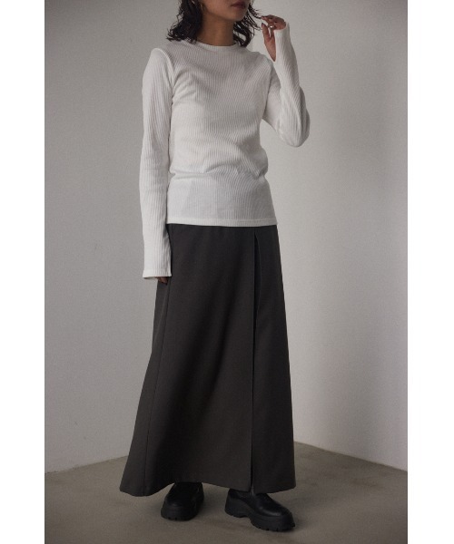 BLACK BY MOUSSY（ブラックバイマウジー）の「organic cotton longsleeve tops(オーガニックコットンロングスリーブトップス)（Tシャツ/カットソー・レディース・ホワイト/ブラック/グリーン・FREE）」の12枚目の写真