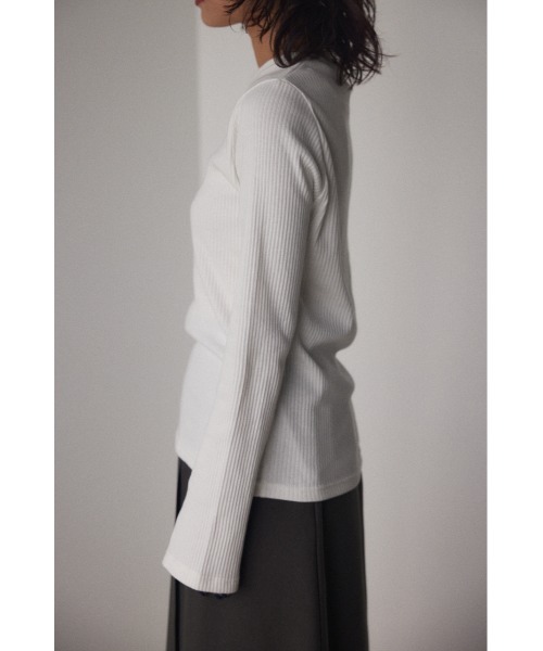 BLACK BY MOUSSY（ブラックバイマウジー）の「organic cotton longsleeve tops(オーガニックコットンロングスリーブトップス)（Tシャツ/カットソー・レディース・ホワイト/ブラック/グリーン・FREE）」の15枚目の写真