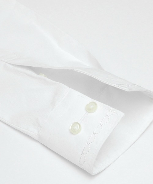 TOKYO SHIRTS（トウキョウシャツ）の「透け防止 形態安定ノーアイロン レギュラー 長袖ビジネスワイシャツ（ビジネスシャツ・レディース・ホワイト・S/M/L/LL/XL）」の4枚目の写真