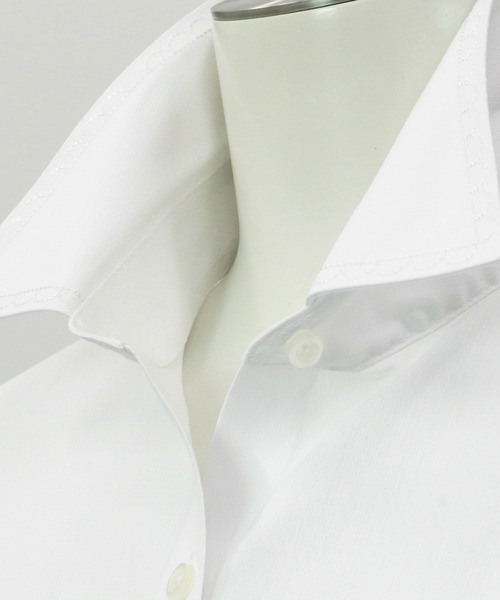 TOKYO SHIRTS（トウキョウシャツ）の「透け防止 形態安定ノーアイロン レギュラー 長袖ビジネスワイシャツ（ビジネスシャツ・レディース・ホワイト・S/M/L/LL/XL）」の3枚目の写真