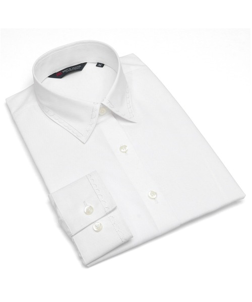 TOKYO SHIRTS（トウキョウシャツ）の「透け防止 形態安定ノーアイロン レギュラー 長袖ビジネスワイシャツ（ビジネスシャツ・レディース・ホワイト・S/M/L/LL/XL）」の8枚目の写真