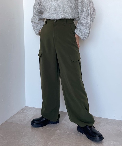 PAGEBOY（ページボーイ）の「ウインターカーゴパンツ（カーゴパンツ・レディース・ベージュ/カーキ/ブラック・FREE）」の3枚目の写真