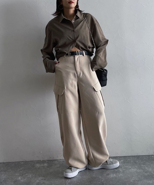 PAGEBOY（ページボーイ）の「ウインターカーゴパンツ（カーゴパンツ・レディース・ベージュ/カーキ/ブラック・FREE）」の8枚目の写真