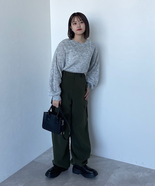 PAGEBOY（ページボーイ）の「ウインターカーゴパンツ（カーゴパンツ・レディース・ベージュ/カーキ/ブラック・FREE）」の5枚目の写真