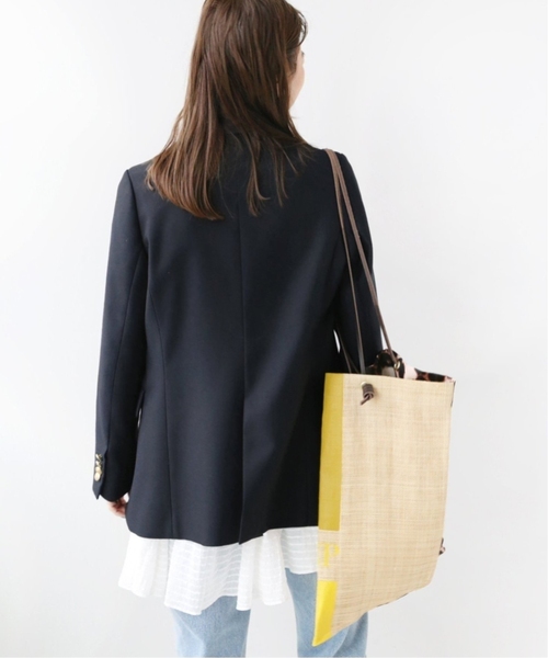 3000円OFF【ジャーナル レリューム】T/Wギャバネイビーブレザージャケット 追加2》T/Wギャバネイビーブレザー | ジャーナルスタンダード
