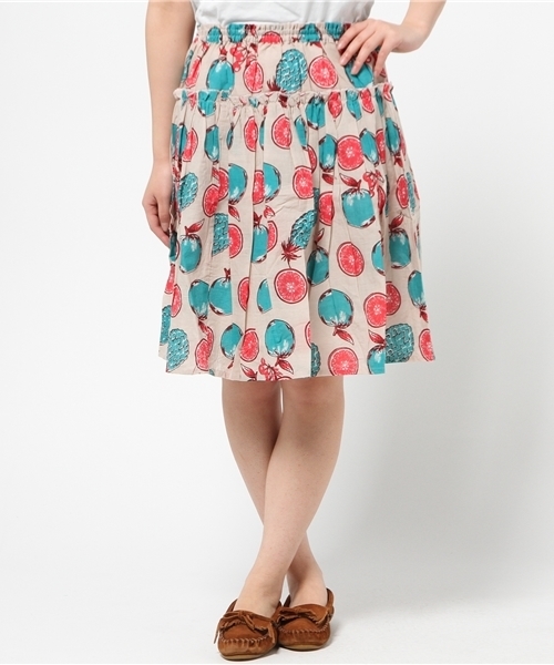 チャイハネ（チャイハネ）の「【チャイハネ】サーナフレアーミニスカート（スカート・レディース・ホワイト/ピンク/ブルー/イエロー・FREE）」の5枚目の写真