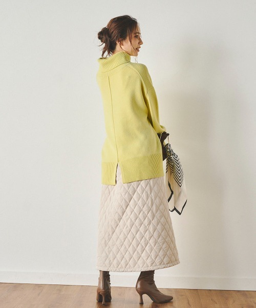 ウールタートルネックニットプルオーバー《手洗い可能》