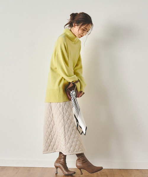 ウールタートルネックニットプルオーバー《手洗い可能》