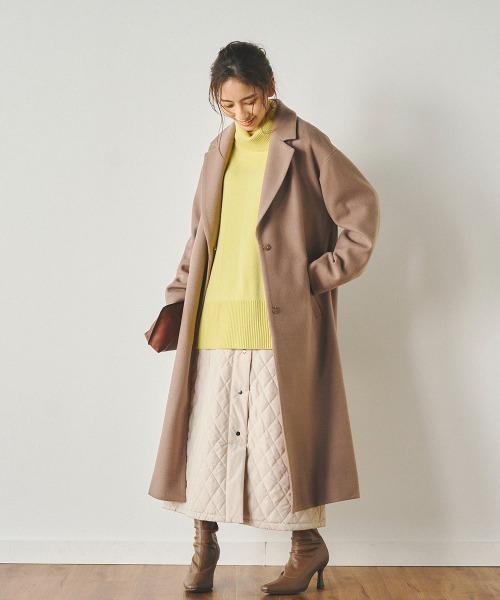 ウールタートルネックニットプルオーバー《手洗い可能》