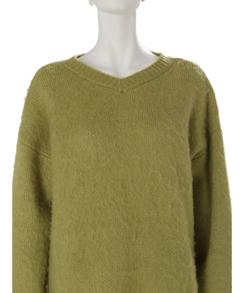 EMODA（エモダ）の「ルーズダウニーニット（ニット/セーター・レディース・ブラウン/ピンク/ブルー/ライム・FREE）」の19枚目の写真