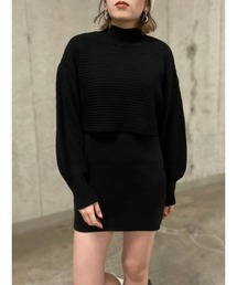 ENVYM | ニットレイヤードＯＰ(ワンピース)