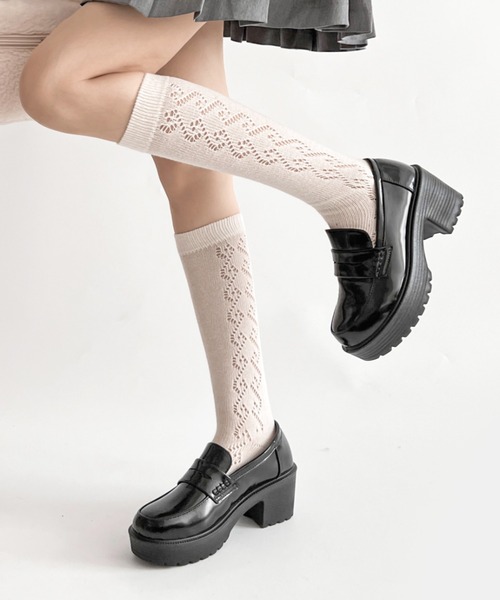 Shoes in Closet(シューズインクローゼット)の「軽量厚底 タンクソール ヒールアップ ローファー 1895(ローファー・レディース・ブラック/ブラック系その他/アイボリー/ダークブラウン/ブラウン系その他・S/M/L/LL/3L/XS)」の10枚目の写真