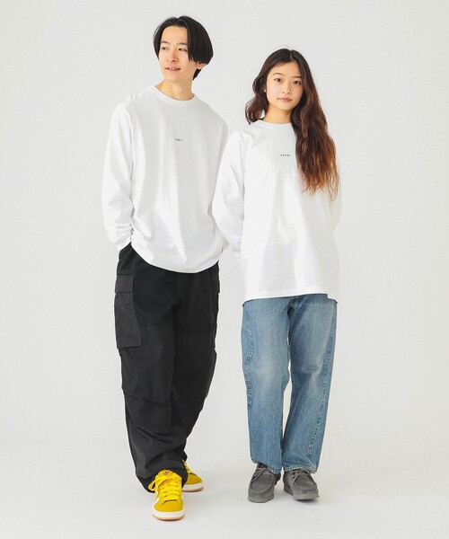 BEAMS（ビームス）の「BEAMS / ミニロゴ ロングスリーブ Tシャツ 23SS（Tシャツ/カットソー・メンズ・ホワイト/グリーン系その他4/ブラック・S/L/M/XL/XX-LARGE）」の4枚目の写真