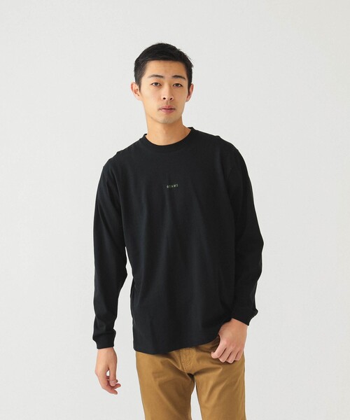 BEAMS（ビームス）の「BEAMS / ミニロゴ ロングスリーブ Tシャツ 23SS（Tシャツ/カットソー・メンズ・ホワイト/グリーン系その他4/ブラック・S/L/M/XL/XX-LARGE）」の15枚目の写真