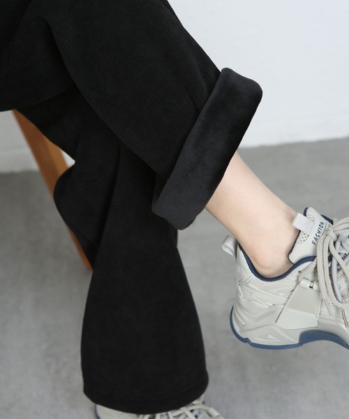 MAISON DE THERESE（メゾン ド テレーズ）の「暖かい裏毛ワイドパンツ（その他パンツ・レディース・ベージュ/アイボリー/ブラック/グレー・S/M/L）」の8枚目の写真