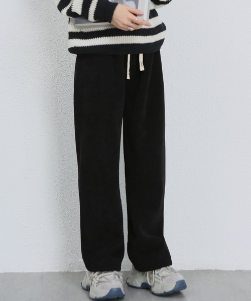 MAISON DE THERESE（メゾン ド テレーズ）の「暖かい裏毛ワイドパンツ（その他パンツ・レディース・ベージュ/アイボリー/ブラック/グレー・S/M/L）」の14枚目の写真