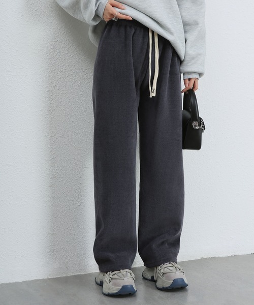 MAISON DE THERESE（メゾン ド テレーズ）の「暖かい裏毛ワイドパンツ（その他パンツ・レディース・ベージュ/アイボリー/ブラック/グレー・S/M/L）」の16枚目の写真