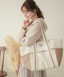 新品未使用　マザーズバッグ　vaniller 木馬モチーフ　ネイビー 木馬モチーフ 刺繍 マザーズ トートバッグ le reve vaniller 全4