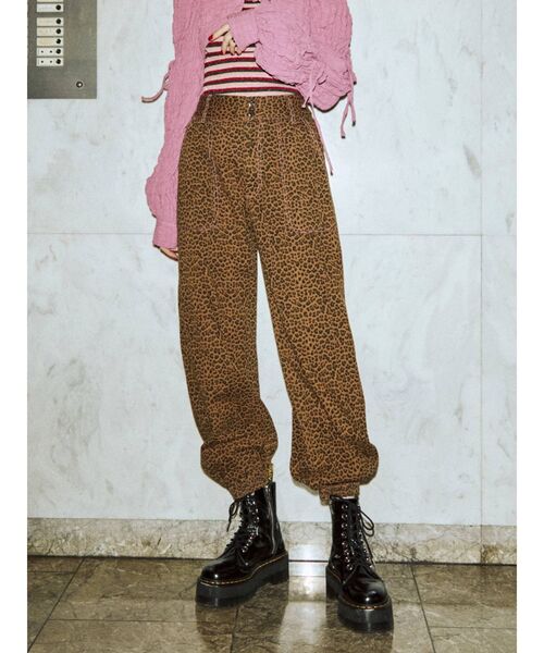 jouetie（ジュエティ）の「カラージョガーパンツ（その他パンツ・レディース・ブラック/ベージュ/パープル/アイボリー・MEDIUM）」の3枚目の写真