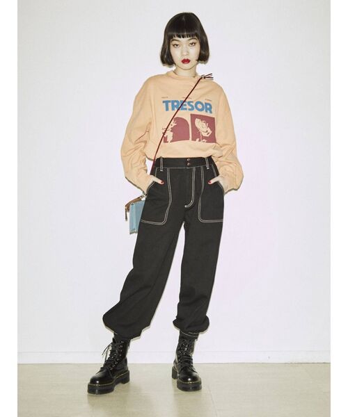 jouetie（ジュエティ）の「カラージョガーパンツ（その他パンツ・レディース・ブラック/ベージュ/パープル/アイボリー・MEDIUM）」の11枚目の写真