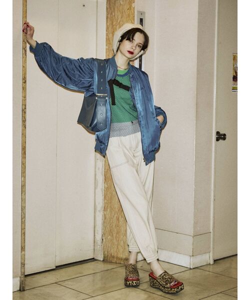 jouetie（ジュエティ）の「カラージョガーパンツ（その他パンツ・レディース・ブラック/ベージュ/パープル/アイボリー・MEDIUM）」の12枚目の写真