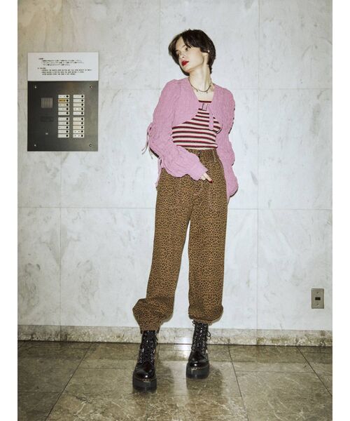 jouetie（ジュエティ）の「カラージョガーパンツ（その他パンツ・レディース・ブラック/ベージュ/パープル/アイボリー・MEDIUM）」の13枚目の写真