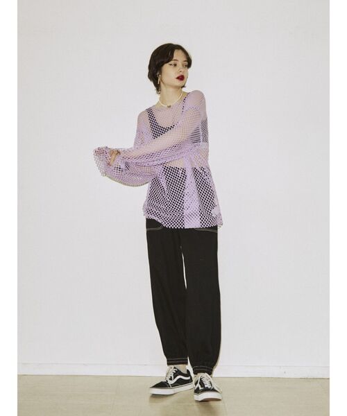 jouetie（ジュエティ）の「カラージョガーパンツ（その他パンツ・レディース・ブラック/ベージュ/パープル/アイボリー・MEDIUM）」の16枚目の写真