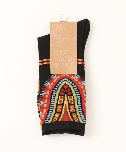 チャイハネ（チャイハネ）の「【チャイハネ】ダシキミドルソックス25～28cm（ソックス/靴下・メンズ・ホワイト/ブラック/カーキ/ブルー/ターコイズブルー・FREE）」の13枚目の写真