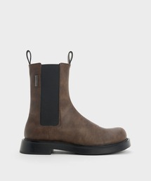 【美品】✨チャールズ&キース 25cm サイドゴアブーツ 黒 完売品 39 シューズ(レディース) | CHARLES & KEITH (チャールズアンド