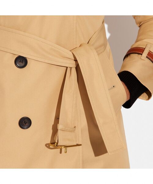 coach ベージュ トレンチコート COACH（コーチ） トレンチコート - ベージュ レディース : ZOZOTOWN