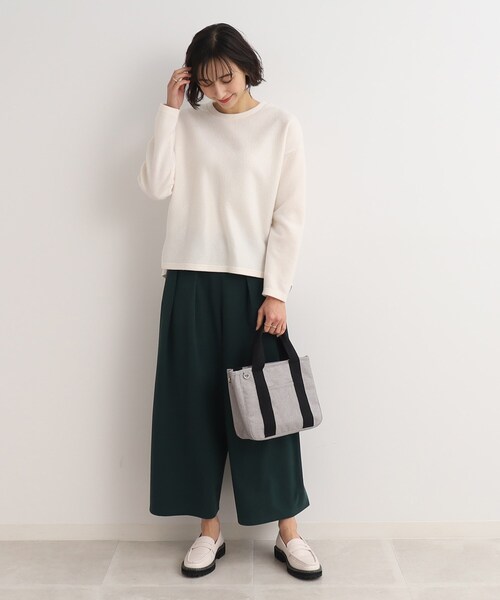 SHOO・LA・RUE（シューラルー）の「◆【撥水】仕切りが動くトートバッグ【2WAY】（トートバッグ・レディース・ブルー/グレー/黄緑系/ブラック・00）」の19枚目の写真