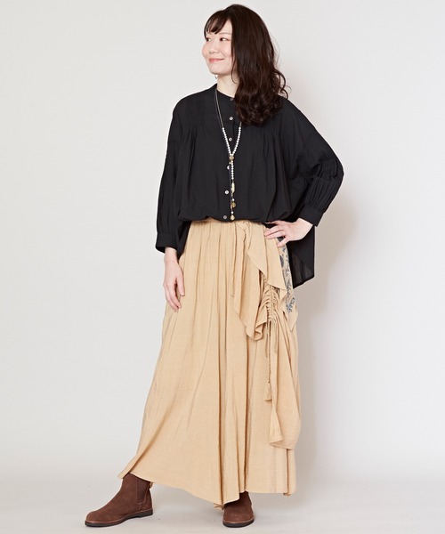 チャイハネ（チャイハネ）の「【チャイハネ】スナール変形ワイドパンツ（その他パンツ・レディース・チャコール/ベージュ/パープル/ブルー・FREE）」の14枚目の写真