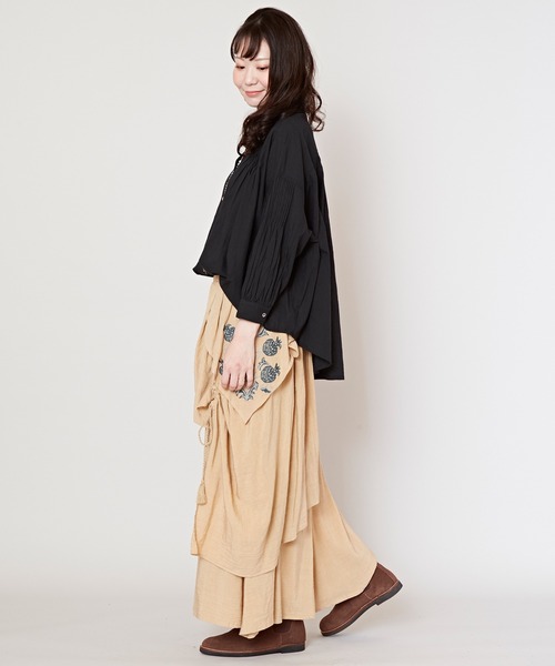 チャイハネ（チャイハネ）の「【チャイハネ】スナール変形ワイドパンツ（その他パンツ・レディース・チャコール/ベージュ/パープル/ブルー・FREE）」の10枚目の写真