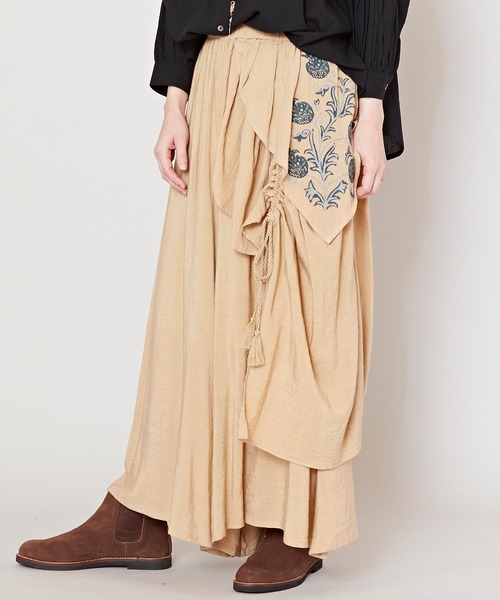 チャイハネ（チャイハネ）の「【チャイハネ】スナール変形ワイドパンツ（その他パンツ・レディース・チャコール/ベージュ/パープル/ブルー・FREE）」の13枚目の写真