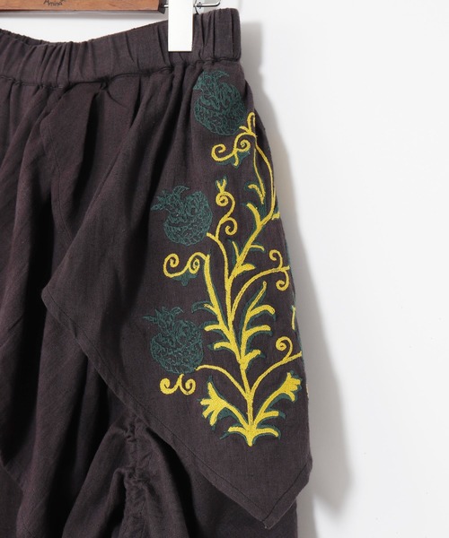 チャイハネ（チャイハネ）の「【チャイハネ】スナール変形ワイドパンツ（その他パンツ・レディース・チャコール/ベージュ/パープル/ブルー・FREE）」の6枚目の写真