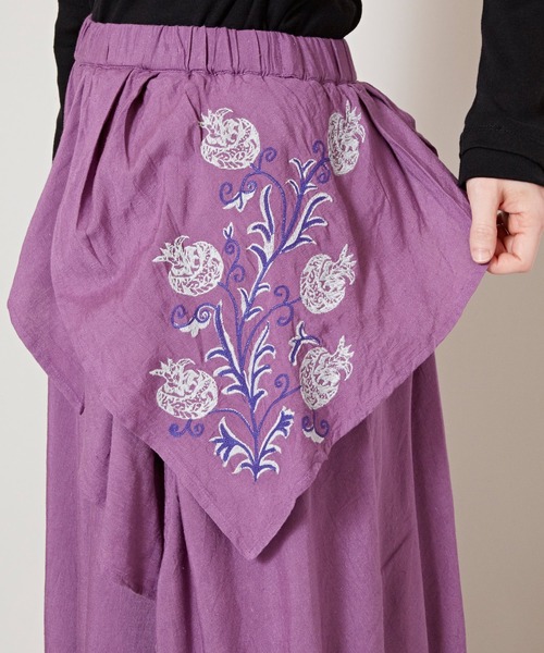 チャイハネ（チャイハネ）の「【チャイハネ】スナール変形ワイドパンツ（その他パンツ・レディース・チャコール/ベージュ/パープル/ブルー・FREE）」の16枚目の写真