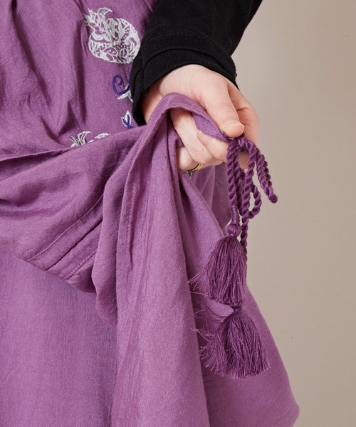 チャイハネ（チャイハネ）の「【チャイハネ】スナール変形ワイドパンツ（その他パンツ・レディース・チャコール/ベージュ/パープル/ブルー・FREE）」の18枚目の写真