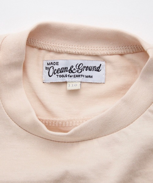 Ocean&Ground(オーシャン&グラウンド)の「レースキリカエボリュームスリーブロンT(80~140cm)(Tシャツ/カットソー・キッズ・ベージュ/ピンク・80/90/95/100/110/120/130/140)」の8枚目の写真