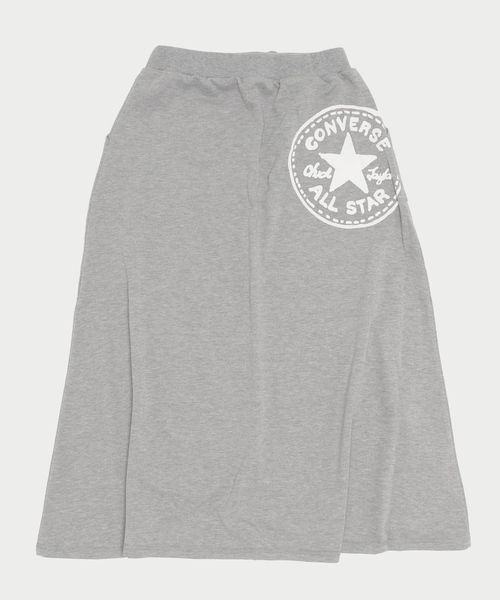CONVERSE(コンバース)の「CONVERSE(コンバース)スウェットスカート/ロングフレアスカート(スカート・レディース・アッシュグレー/ブラック/グレー・M/L)」の6枚目の写真