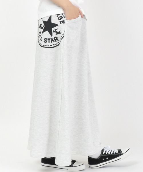 CONVERSE(コンバース)の「CONVERSE(コンバース)スウェットスカート/ロングフレアスカート(スカート・レディース・アッシュグレー/ブラック/グレー・M/L)」の16枚目の写真