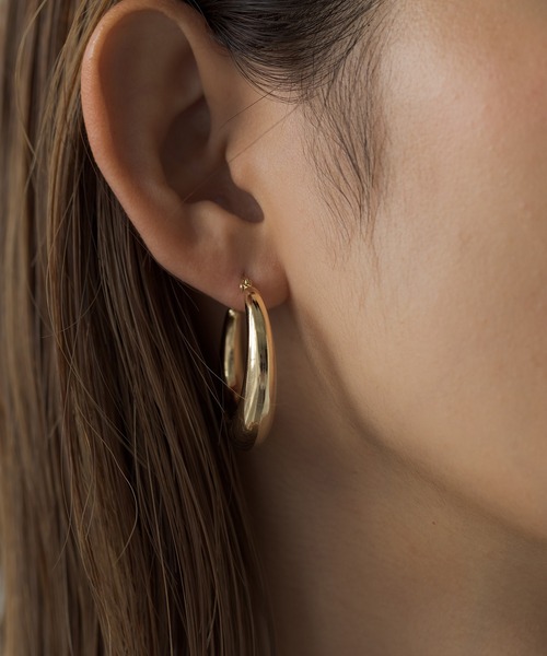 VATSURICA（バツリカ）の「〈VATSURICA〉金属アレルギー対応 / サージカルステンレス / ビッグピアス（ピアス（両耳用）・レディース・シルバー/ゴールド・FREE）」の12枚目の写真