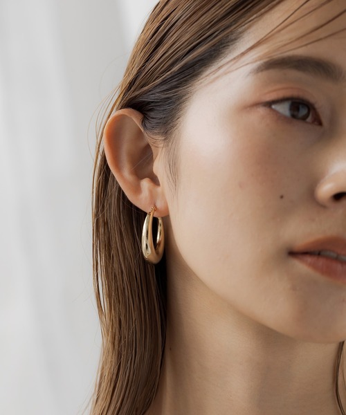 VATSURICA（バツリカ）の「〈VATSURICA〉金属アレルギー対応 / サージカルステンレス / ビッグピアス（ピアス（両耳用）・レディース・シルバー/ゴールド・FREE）」の14枚目の写真