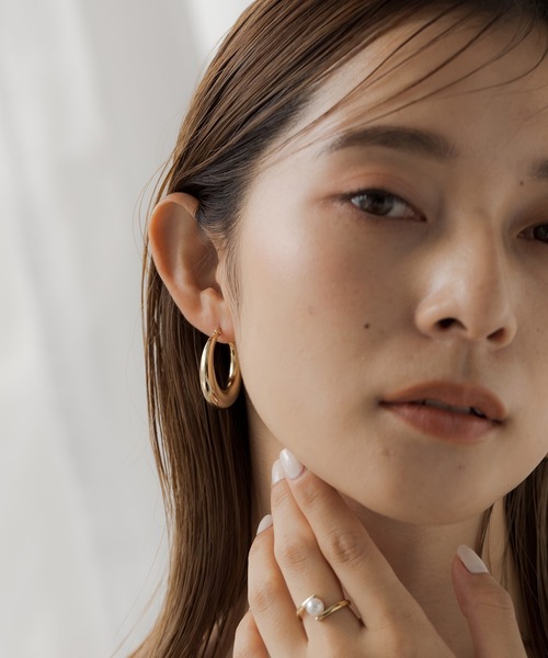 VATSURICA（バツリカ）の「〈VATSURICA〉金属アレルギー対応 / サージカルステンレス / ビッグピアス（ピアス（両耳用）・レディース・シルバー/ゴールド・FREE）」の15枚目の写真