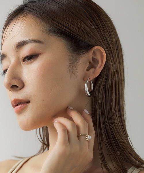 VATSURICA（バツリカ）の「〈VATSURICA〉金属アレルギー対応 / サージカルステンレス / ビッグピアス（ピアス（両耳用）・レディース・シルバー/ゴールド・FREE）」の18枚目の写真