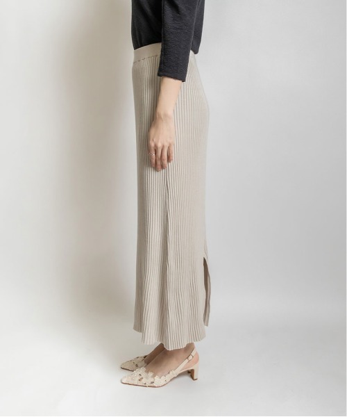 RANDA（ランダ）の「【選べる丈感】リブニットストレートスカート（スカート・レディース・ブラック/グレー/パープル・FREE/TM）」の14枚目の写真