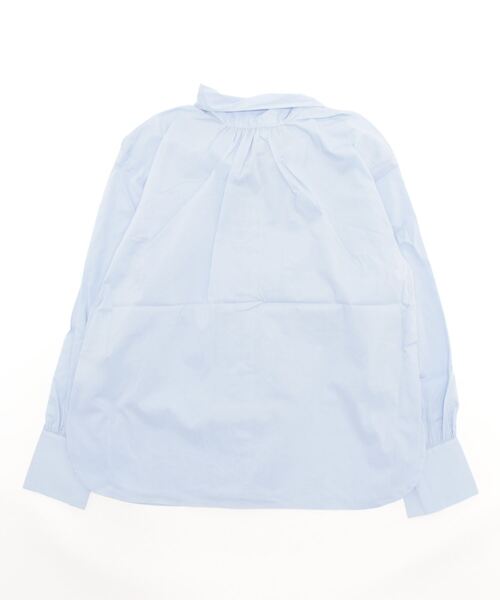 REAL CUBE（リアルキューブ）の「2wayボウタイリボンブラウス（シャツ/ブラウス・レディース・サックスブルー/オフホワイト/ネイビー×ホワイト・M）」の13枚目の写真